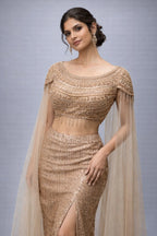 copper western dress