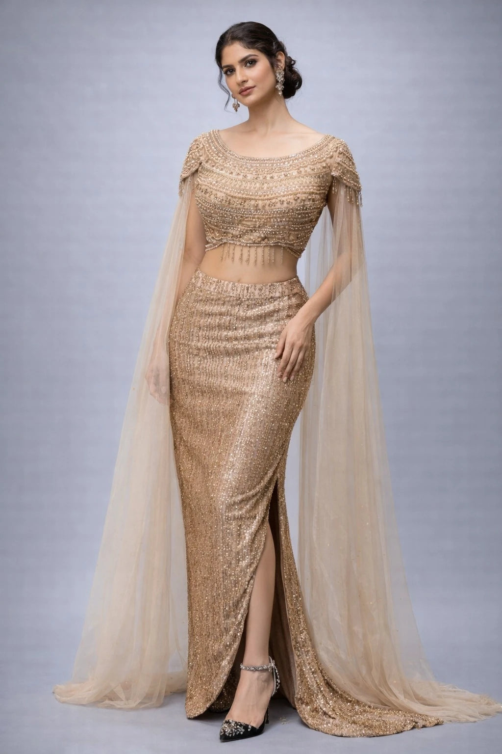 copper western dress