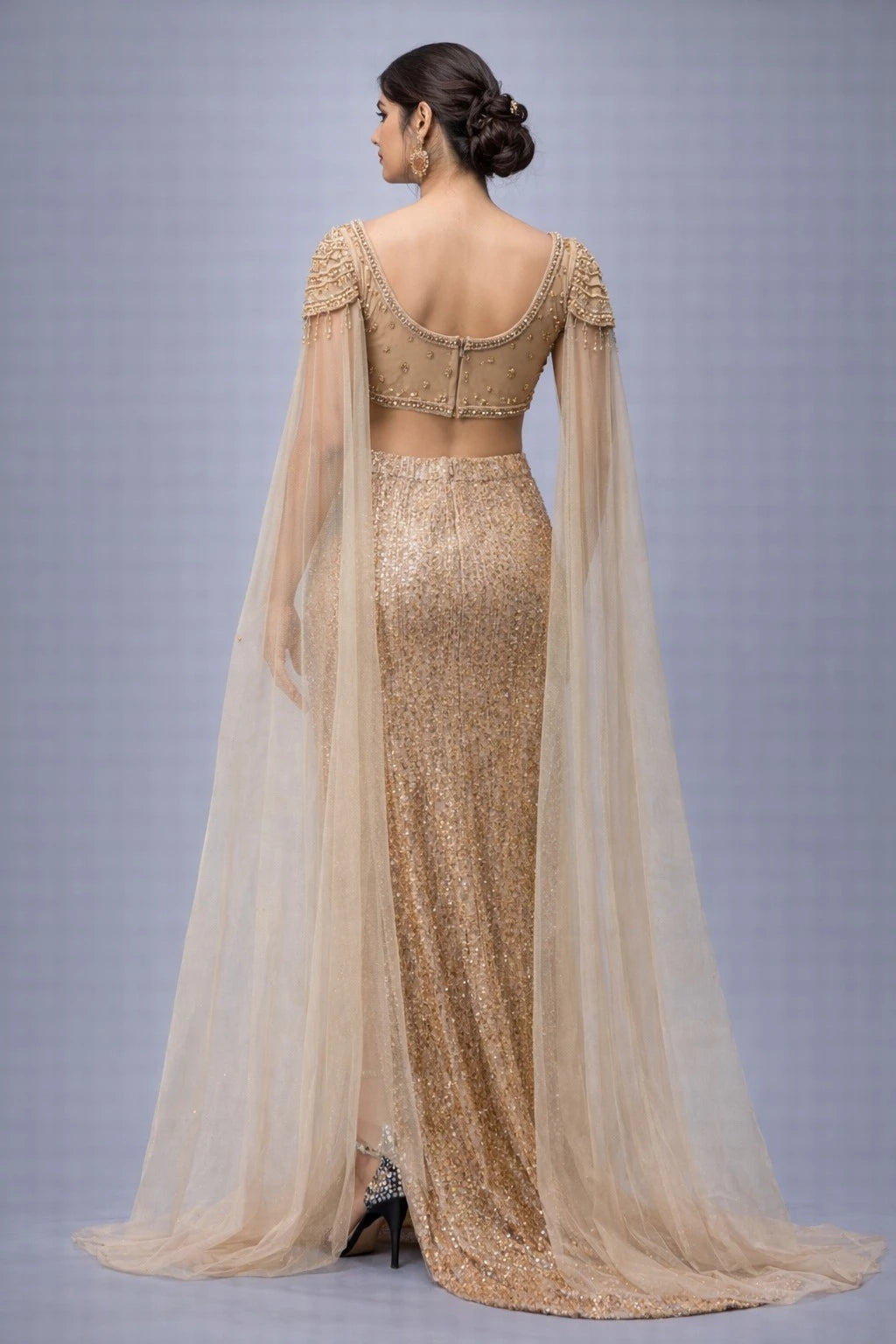 copper western dress