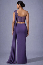mauve dhoti style