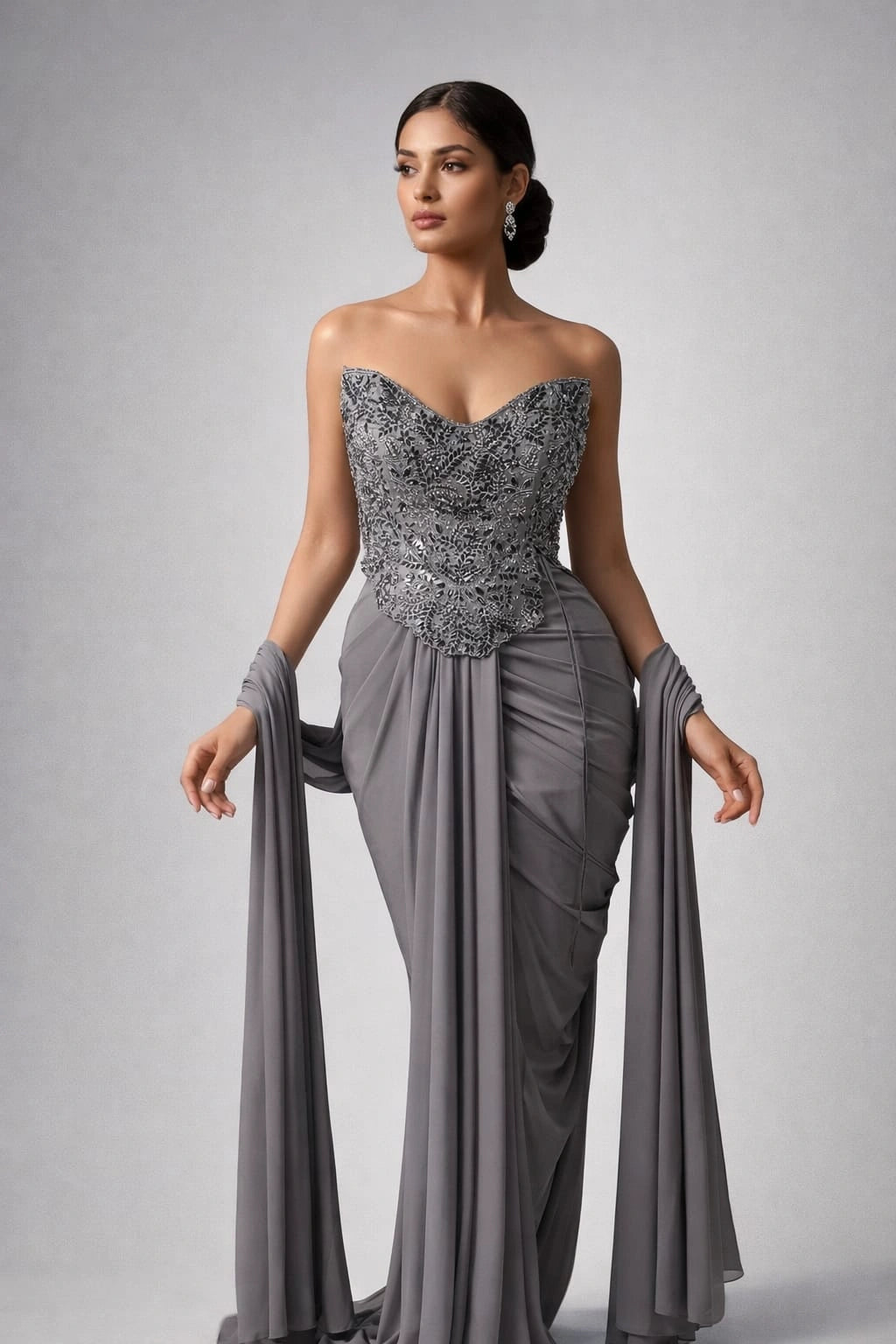 grey dhoti style
