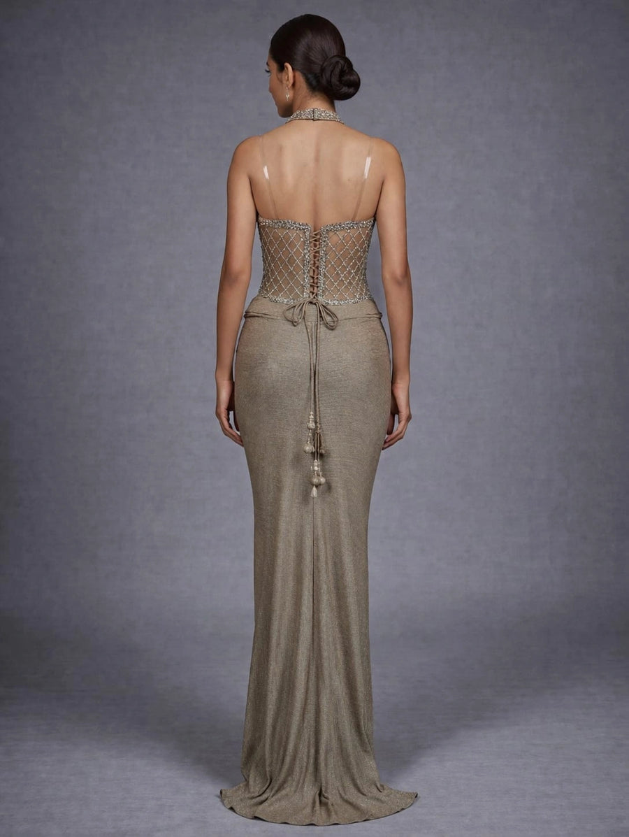gold dhoti style