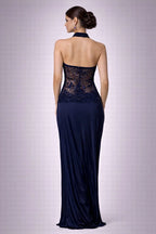 navy blue dhoti style