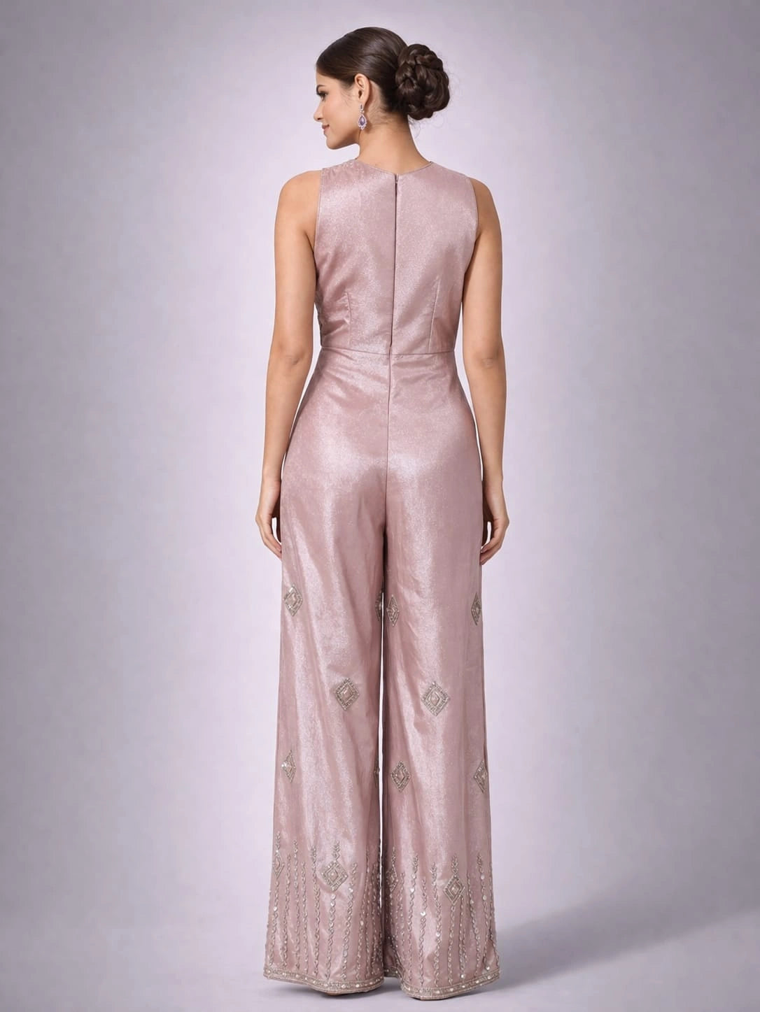 peach jumpsuit