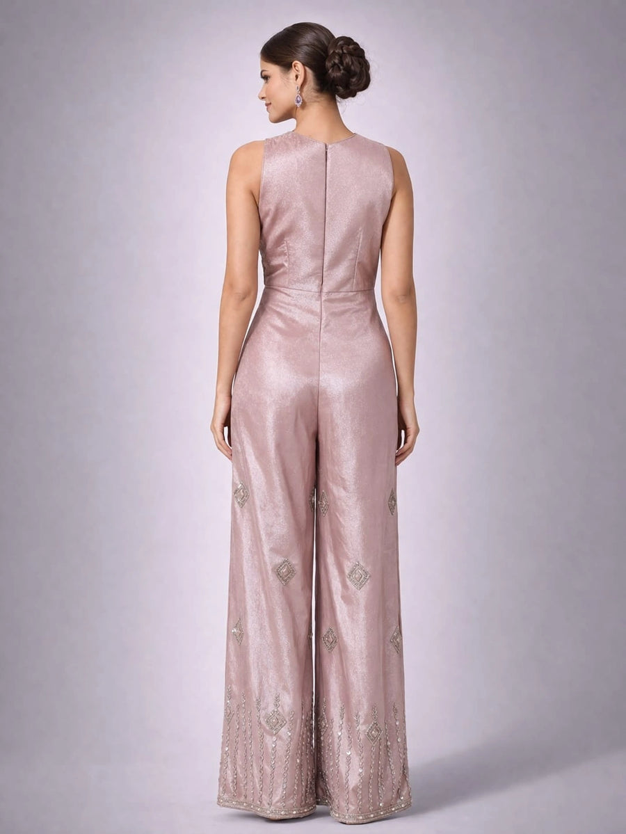 peach jumpsuit