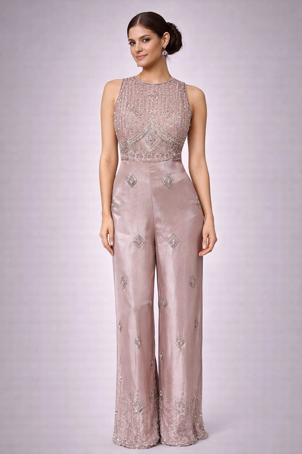 peach jumpsuit