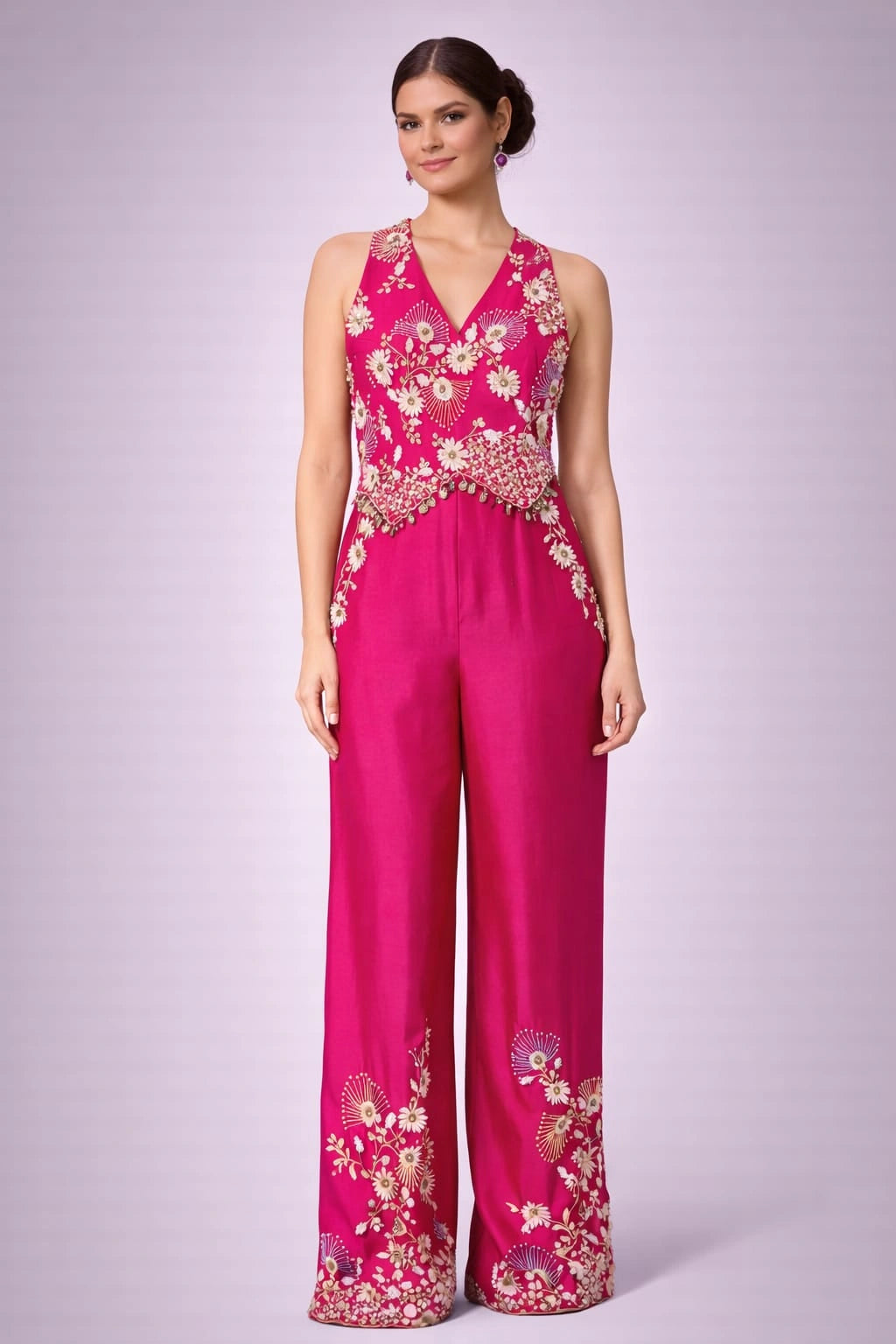 pink jumpsuit