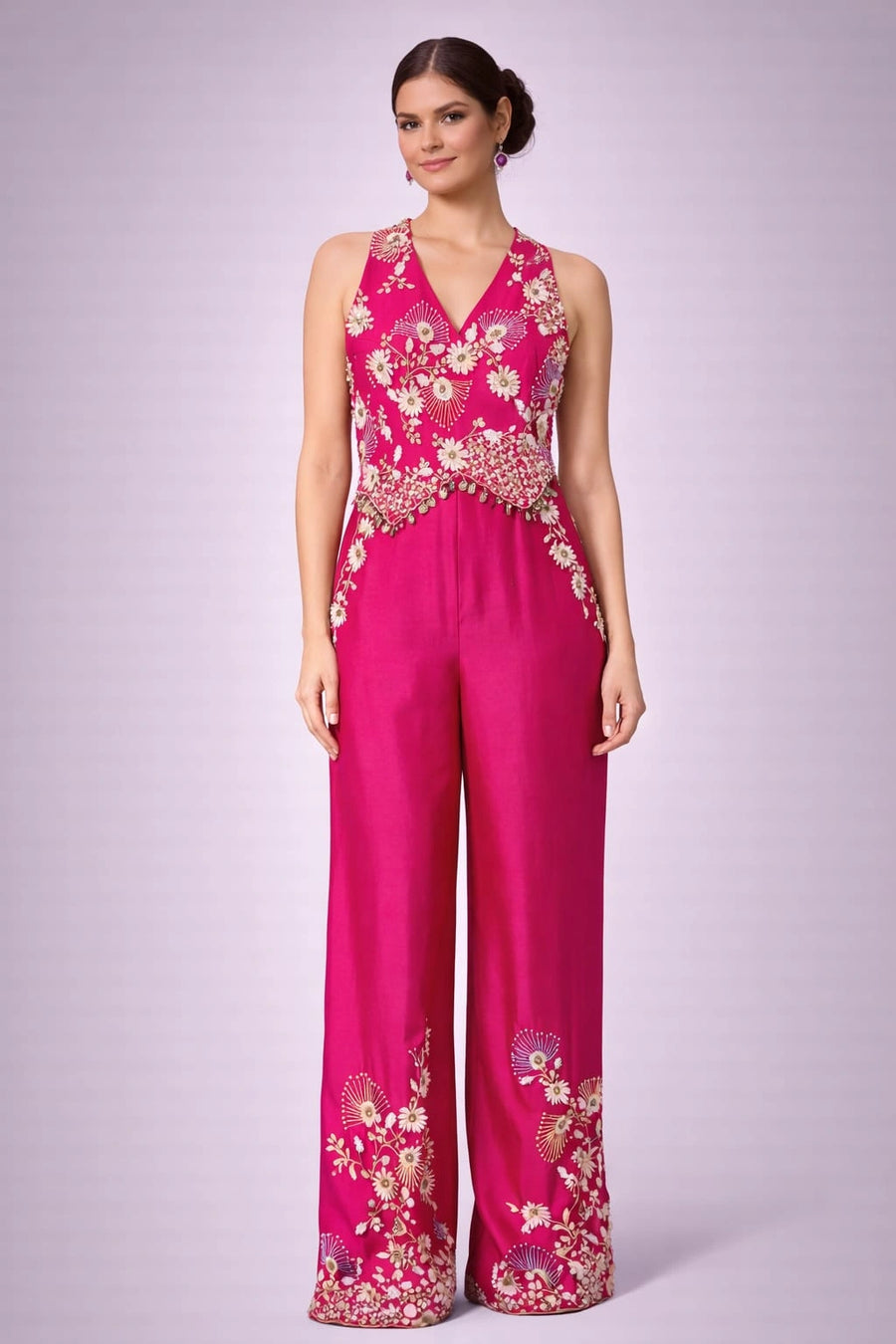 pink jumpsuit