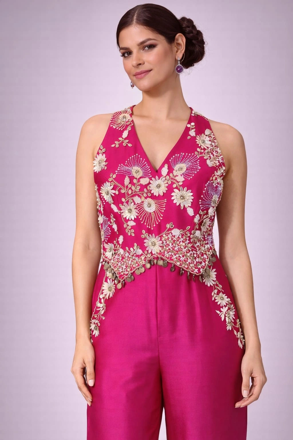 pink jumpsuit