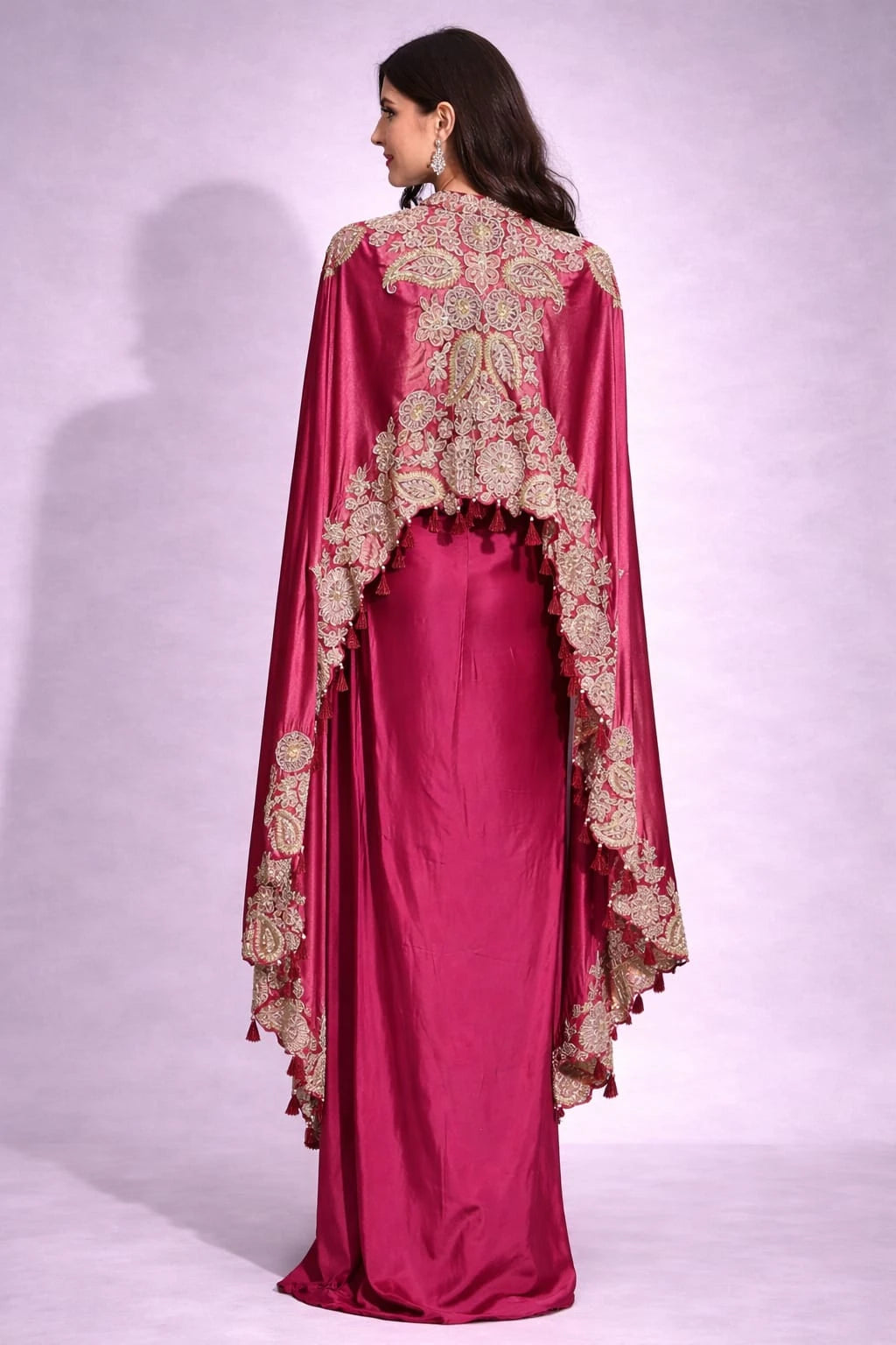 wine dhoti set