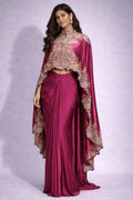 wine dhoti set