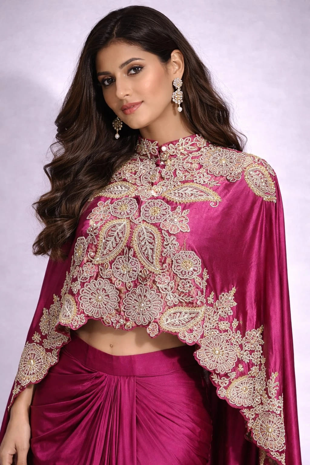 wine dhoti set