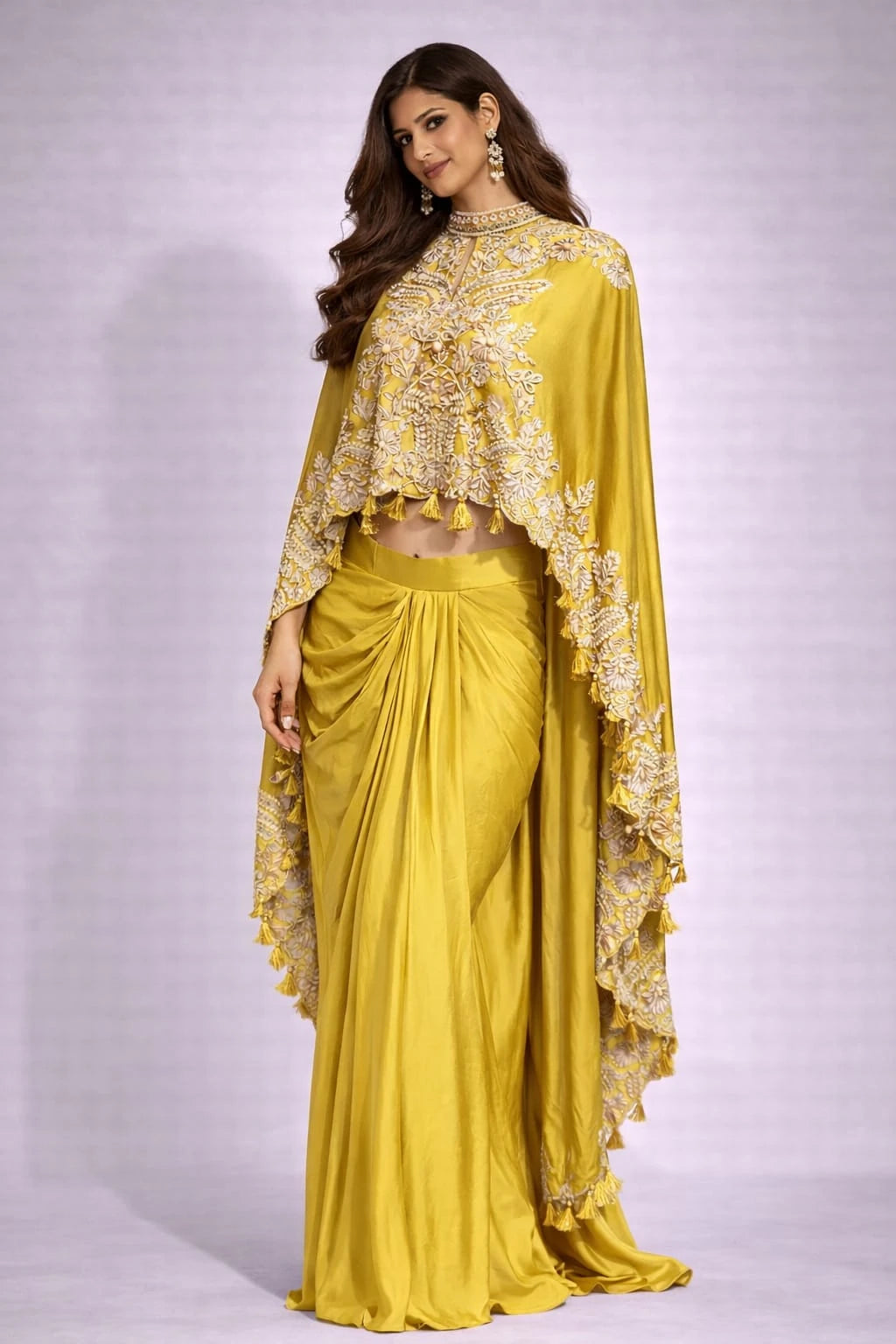 lime dhoti set