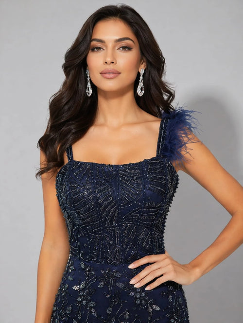 blue western style