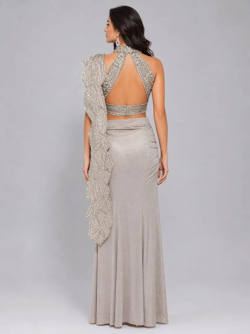 gold western dress