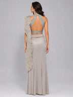 gold western dress