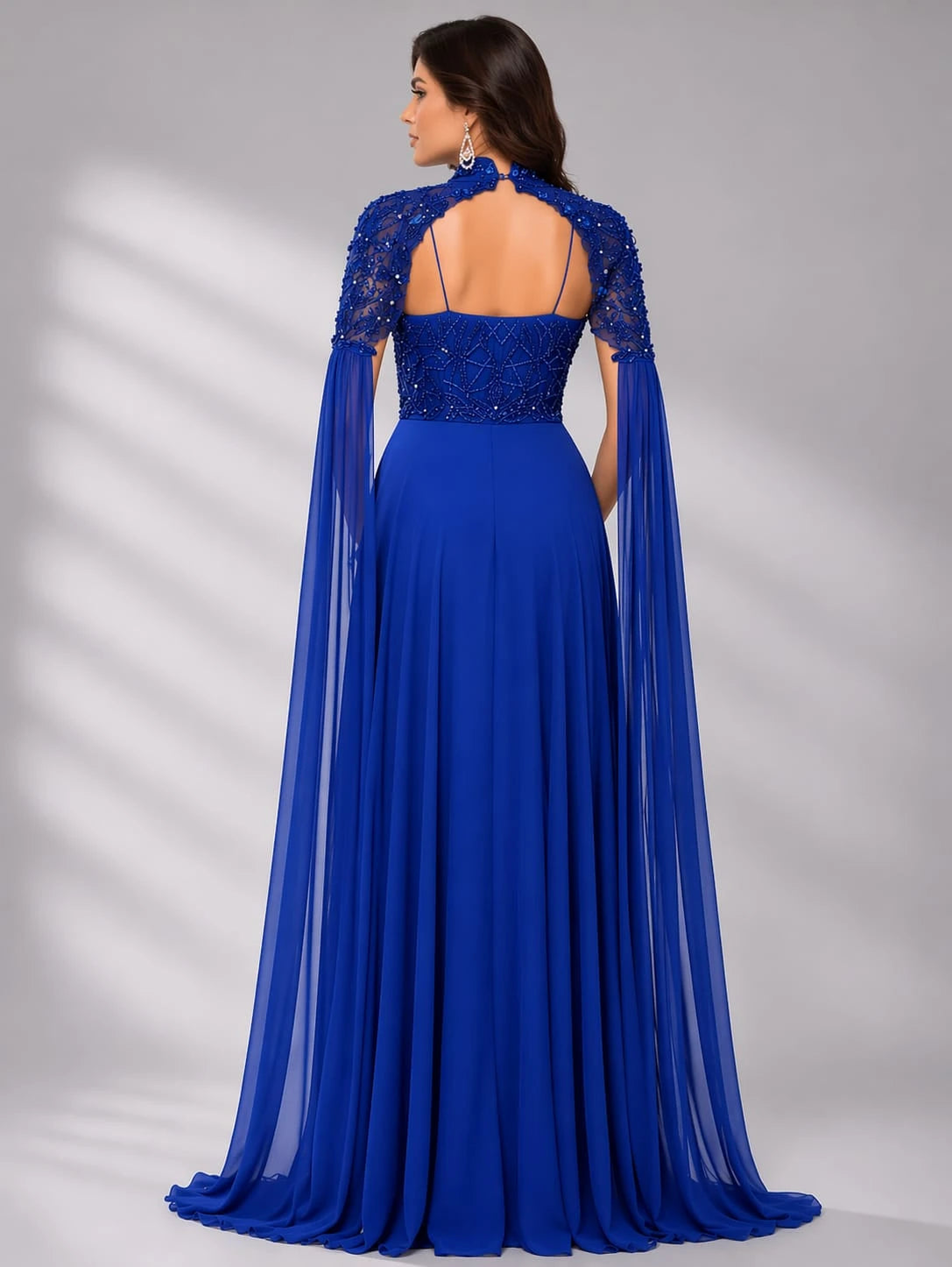blue western dress