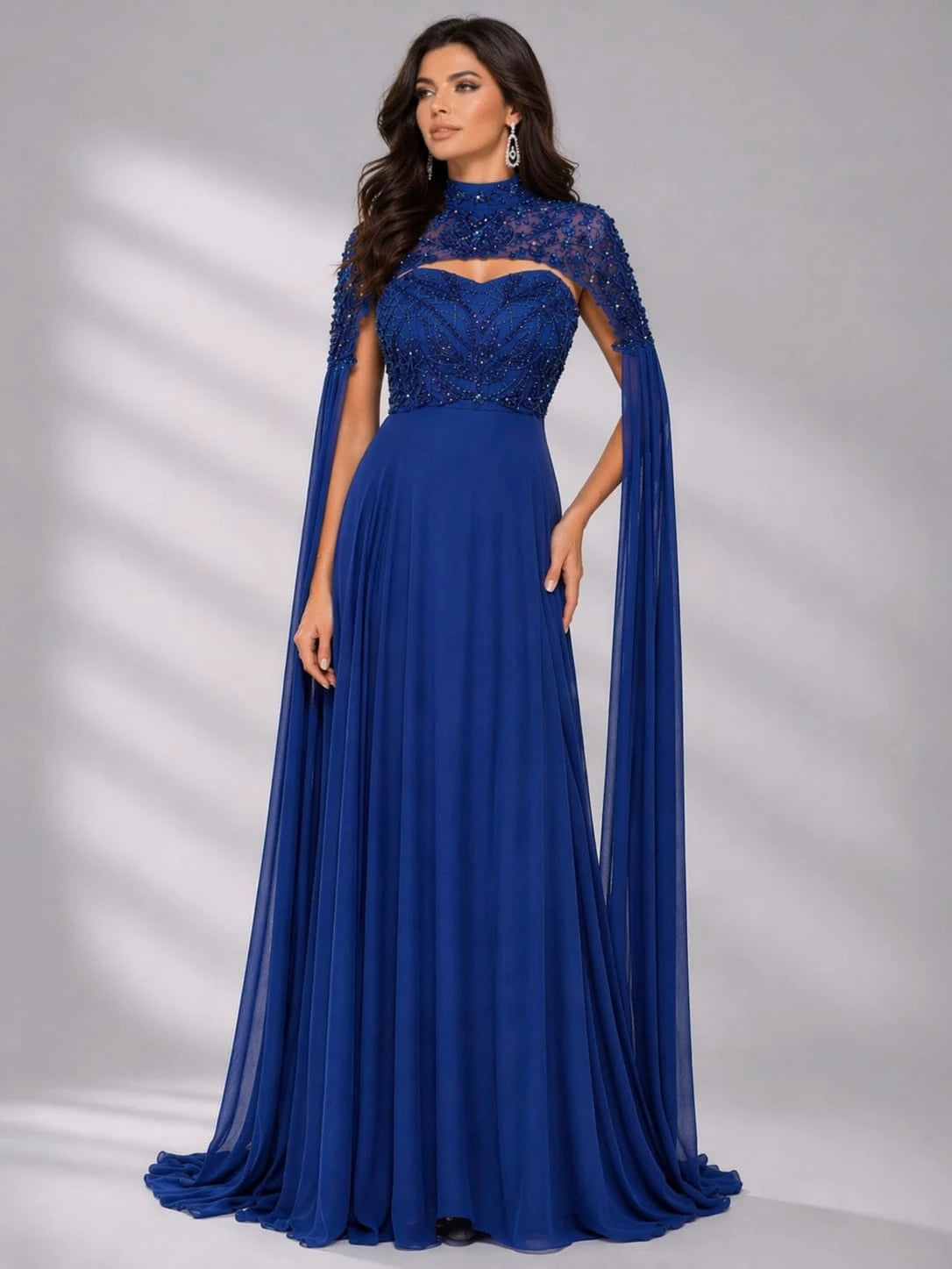 blue western dress