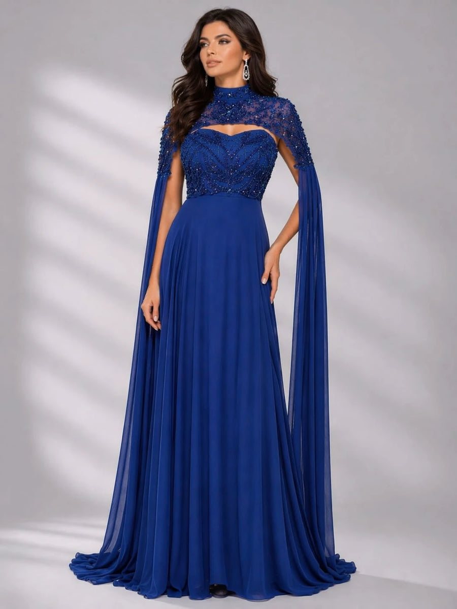 blue western dress