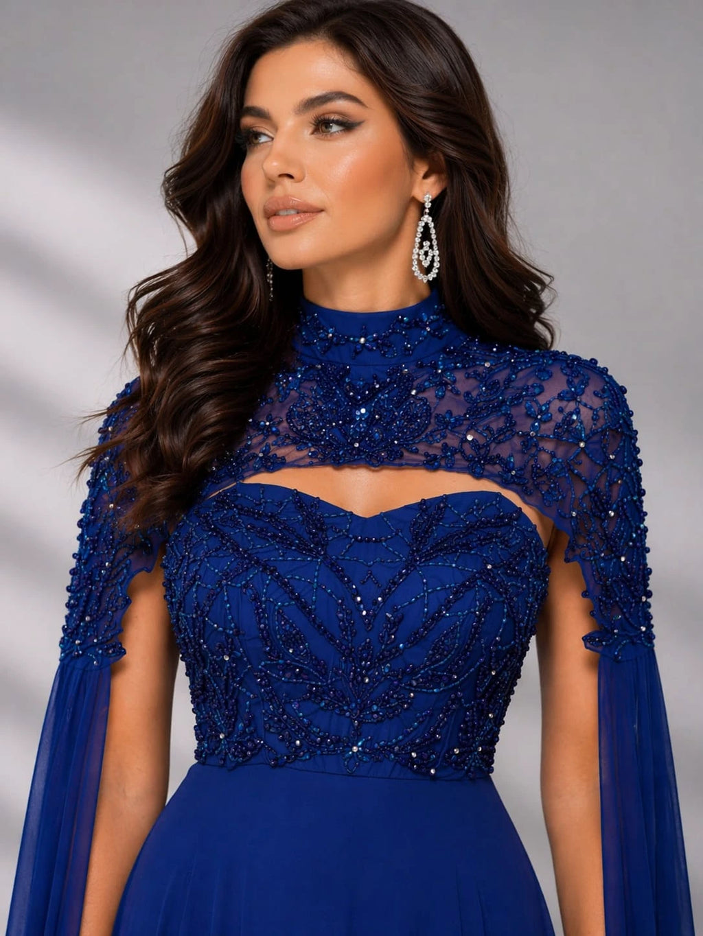 blue western dress