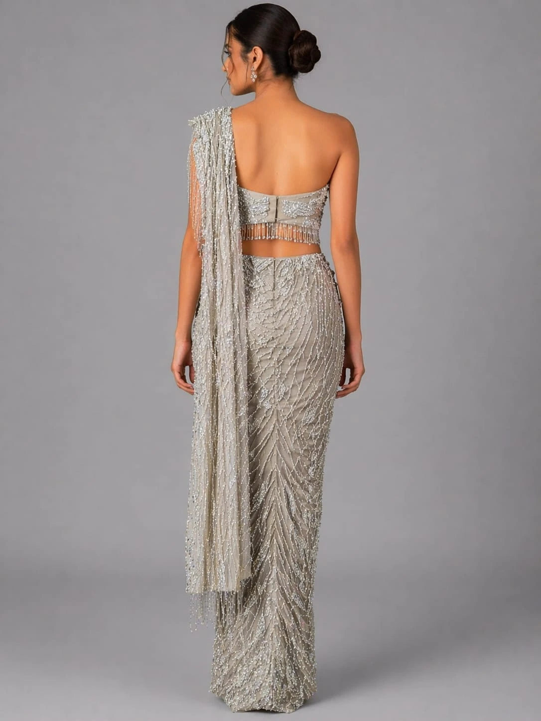 grey indo western