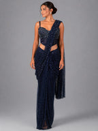 blue drape