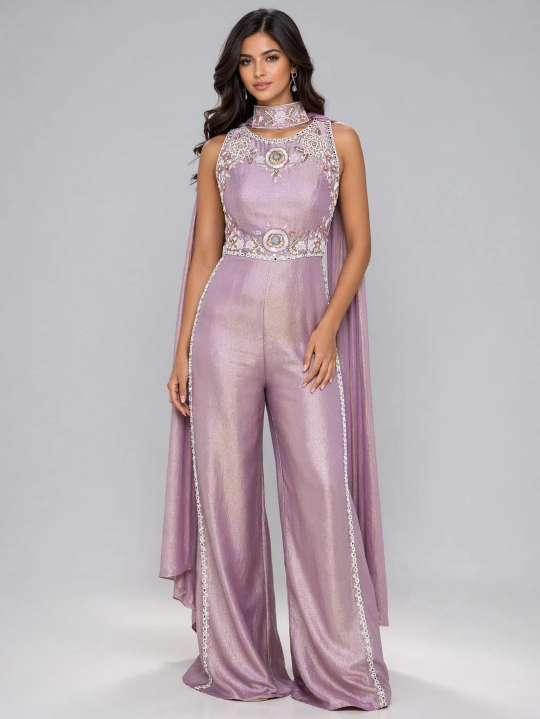 purple jumpsuit
