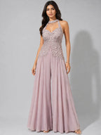 beaded pink sharara 