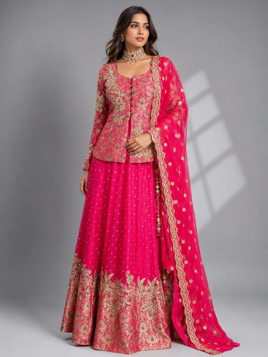 rani embroidered traditional lehenga