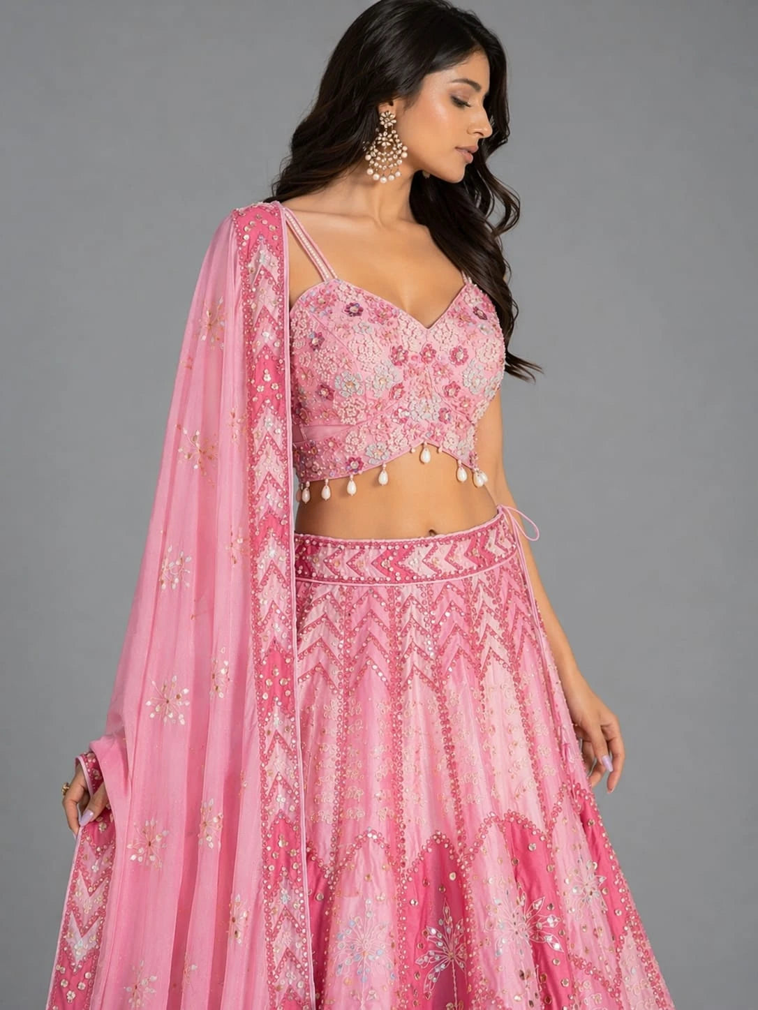 pink lehenga