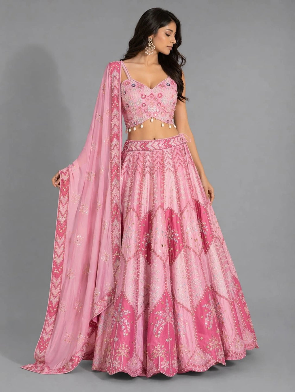 pink lehenga
