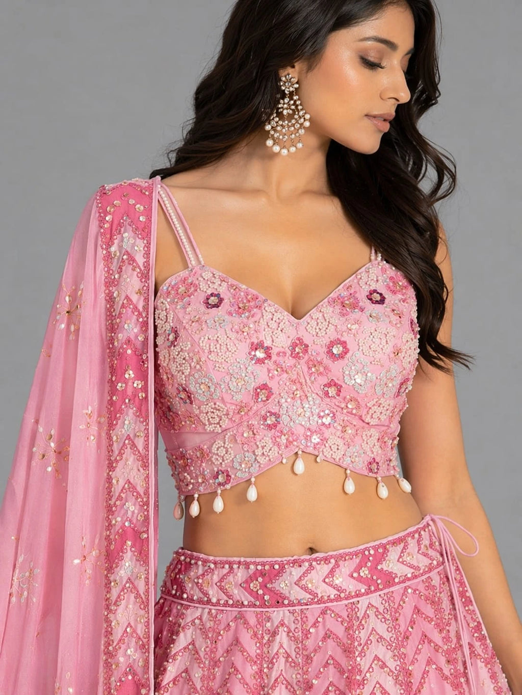 pink lehenga
