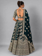 traditional green lehenga