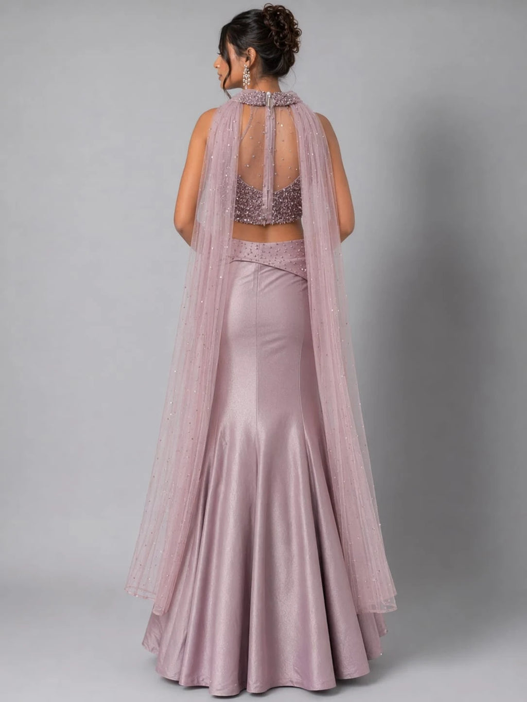 dusty pink lehenga 
