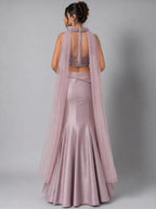 dusty pink lehenga 