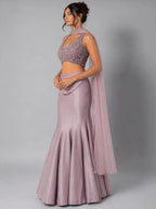 dusty pink lehenga 