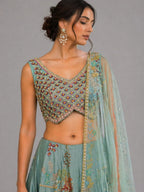  embroidered pista lehenga