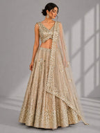 traditional gold lehenga