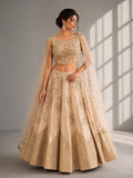 cream lehenga 
