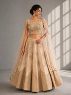 cream lehenga 