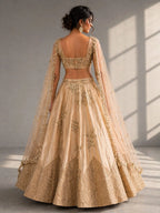 cream lehenga 