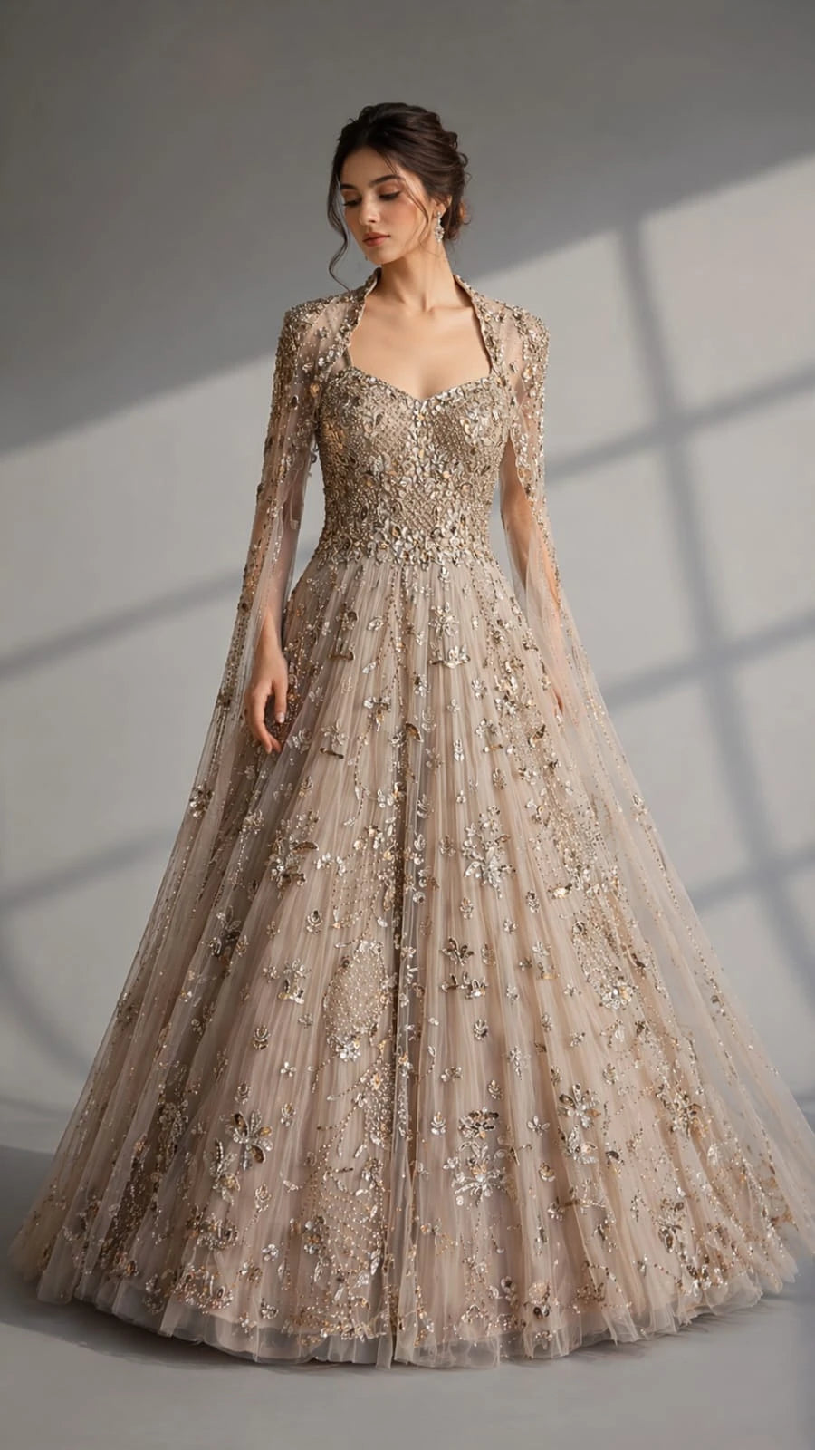 gold gown