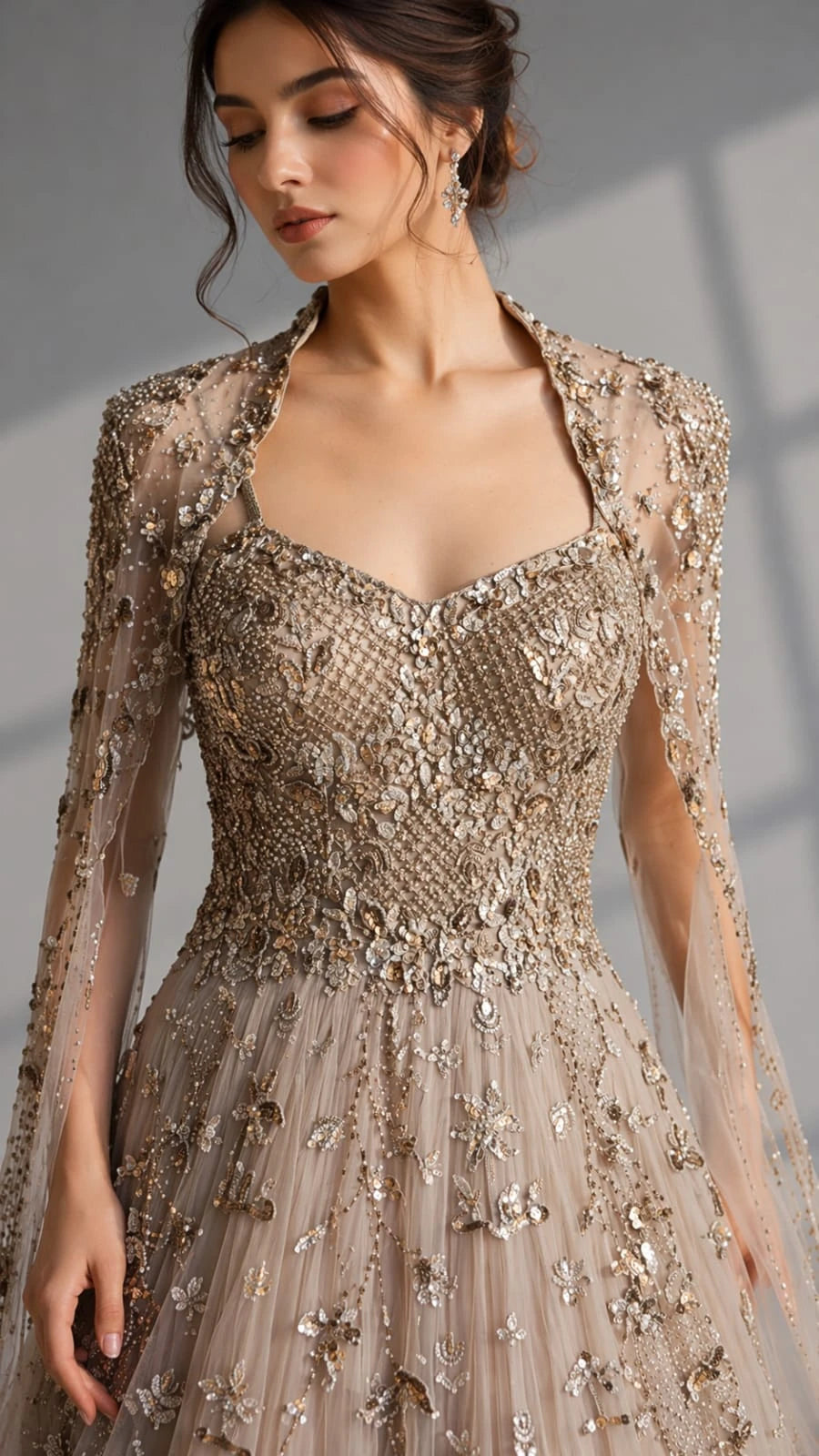 gold gown