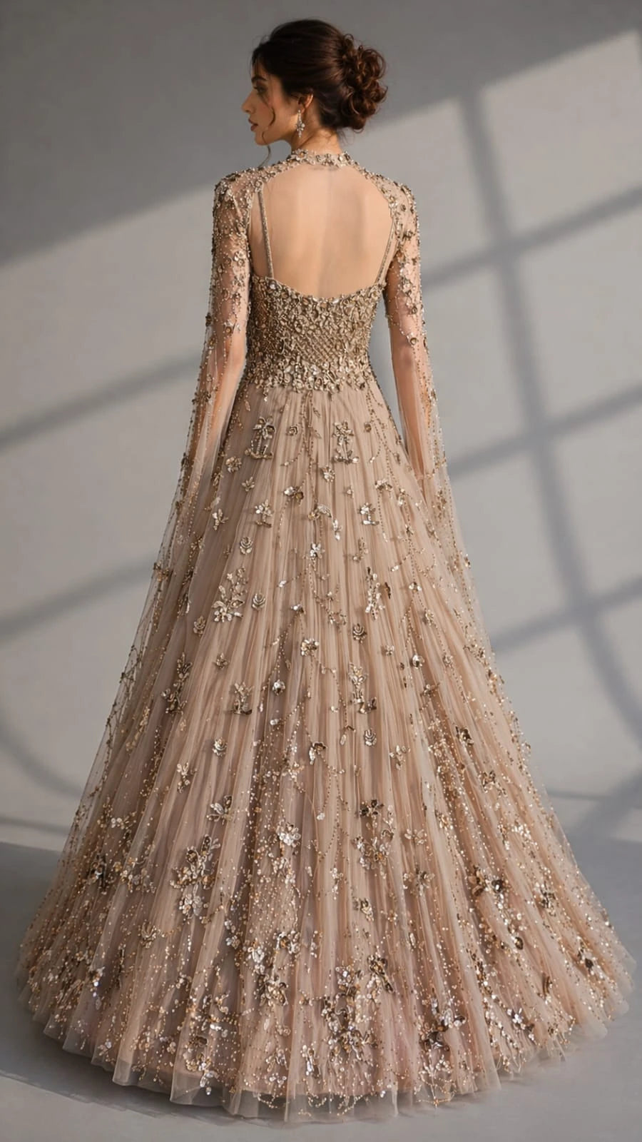 gold gown