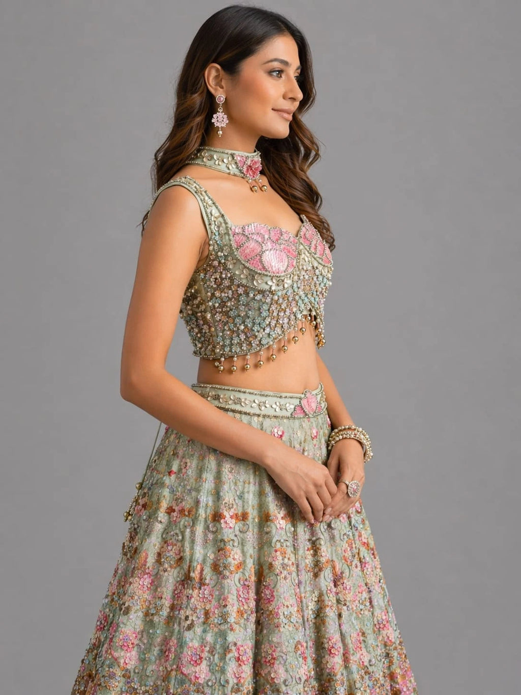 pista lehenga blouse