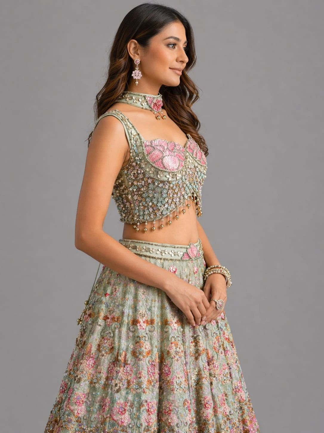 pista lehenga blouse