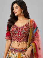 multicolour lehenga