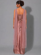 mauve western dress