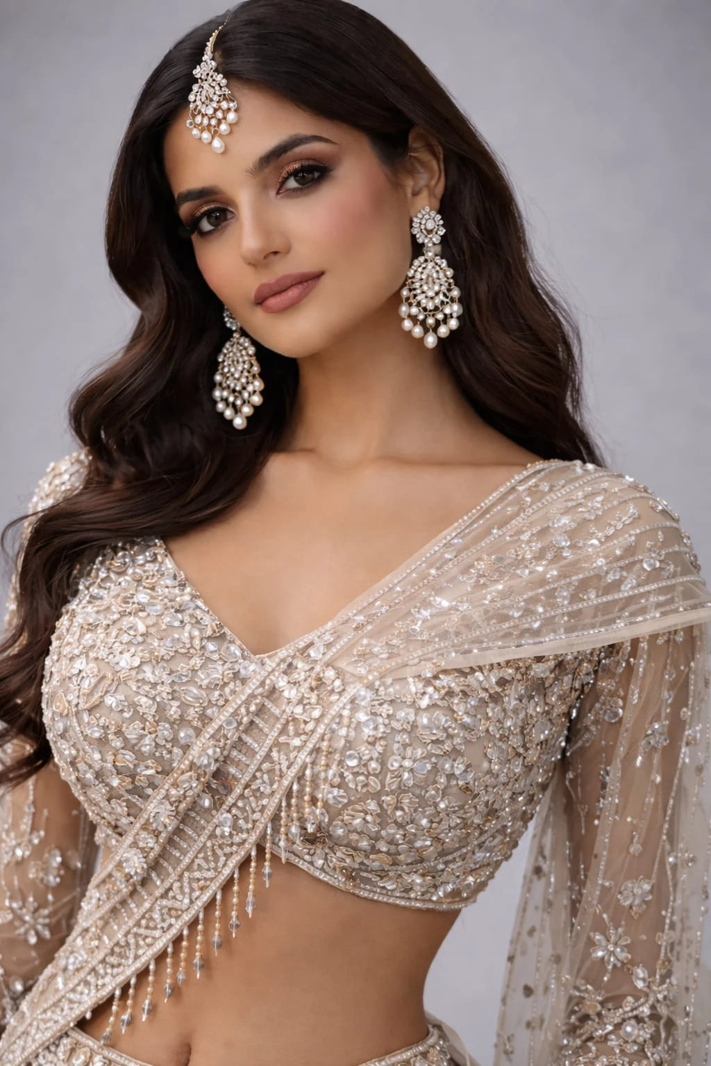gold lehenga set