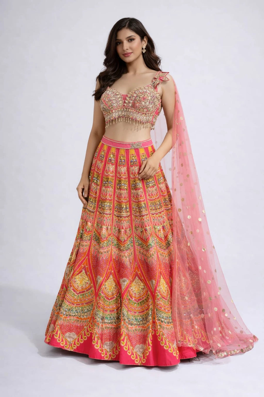 traditional rani lehenga